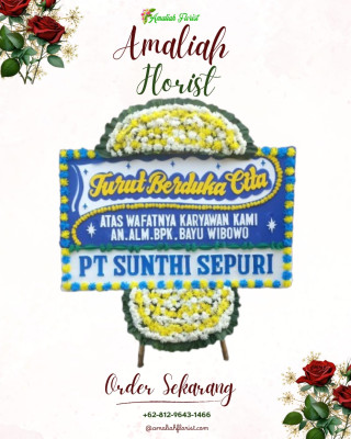 Papan Bunga Duka di Senayan